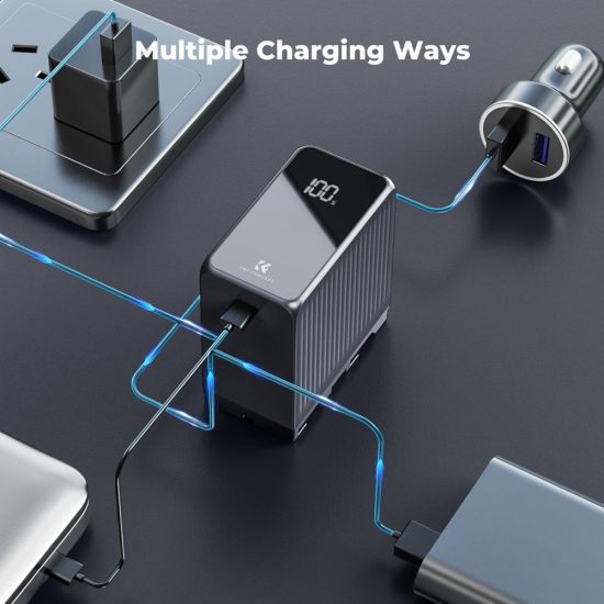 K&F Concept 10500mAh Replacement USB-C Battery for NP-F970 PD 45W Fast Charging
