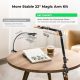 K&F Concept 22-Inch Magic Arm Clamp Kit Overhead Desk Camera Mount Friction Boom Arm for Phone & Camera