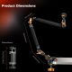 K&F Concept 22-Inch Magic Arm Clamp Kit Overhead Desk Camera Mount Friction Boom Arm for Phone & Camera