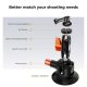 K&F Concept 3-Inch Suction Cup Mount with Double Ball Head Magic Arm 1/4-Inch Screw for Car & Action Camera