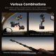 K&F Concept Triple Suction Cup Car Mount Kit with Extension Pole & Phone Holder for Action Camera