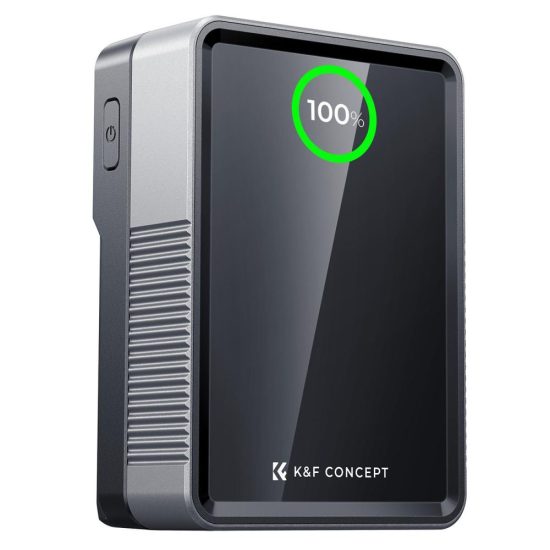 K&F Concept V Mount Battery 50Wh 3400mAh Mini V-Mount Battery with 65W Output