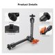 K&F Concept 9.8-Inch Magic Arm with 1/4-Inch Screw & 360° Ball Heads for Camera Monitor & Lighting Setup