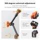 K&F Concept 11-Inch Magic Arm with 1/4-Inch Screw & 360° Ball Heads for Monitor LED Light & Camera Rig