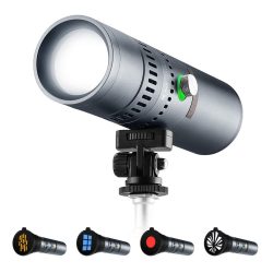 K&F Concept SP25C 25W Gobo Photography Light 20 Gobos 9000mAh Portable Video Light