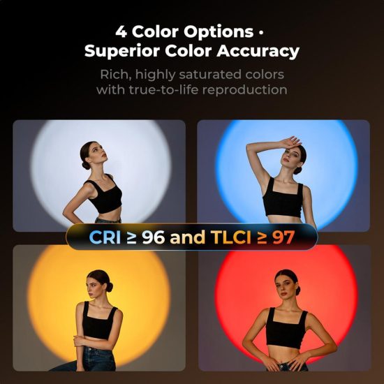 K&F Concept SP25C 25W Gobo Photography Light 20 Gobos 9000mAh Portable Video Light K&F Concept SP25C 25W Gobo Photography Light 20 Gobos 9000mAh Portable Video Light