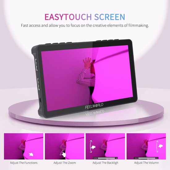FEELWORLD F5 Pro V4 6 Inch Touch Screen 3D LUT DSLR Camera Field Monitor