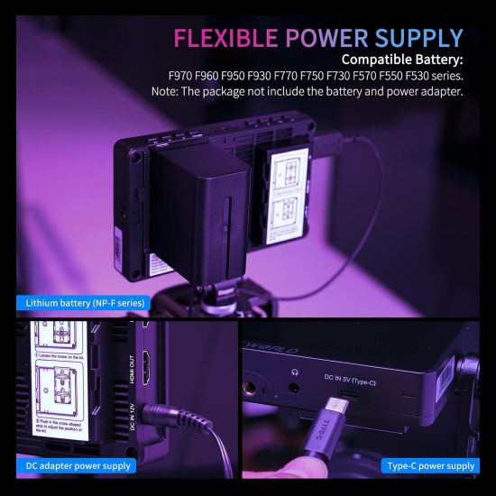 FEELWORLD F5 Pro V4 6 Inch Touch Screen 3D LUT DSLR Camera Field Monitor