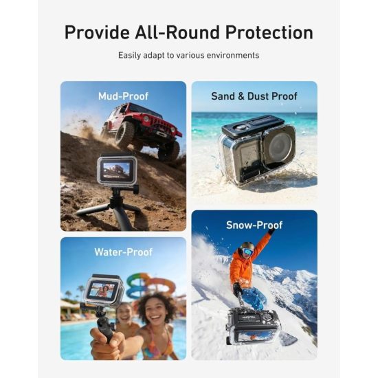 TELESIN 60M Waterproof Housing for DJI Osmo Action 6