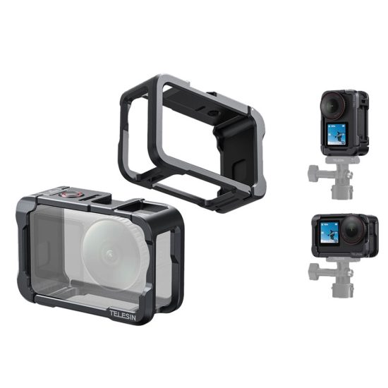 TELESIN Aluminum Alloy Protective Frame Cage for DJI Osmo Action 6