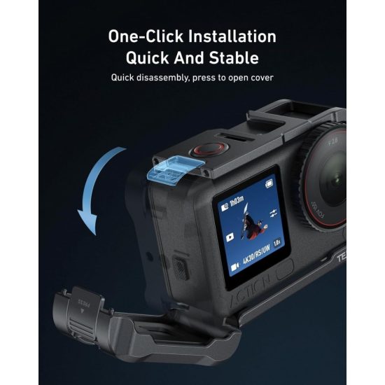TELESIN Aluminum Alloy Protective Frame Cage for DJI Osmo Action 6