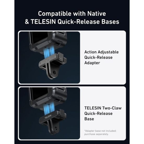 TELESIN Aluminum Alloy Protective Frame Cage for DJI Osmo Action 6