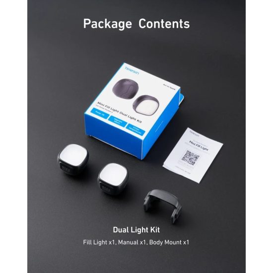 TELESIN Dual Mini Fill Light Set for DJI Osmo Pocket 3/4/ Pro