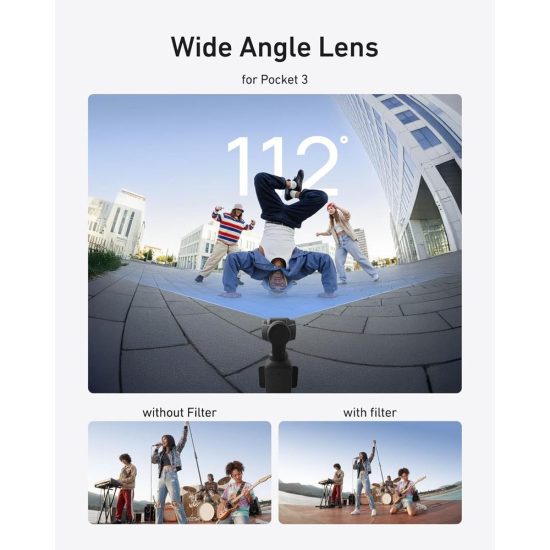 TELESIN Wide-Angle Lens for DJI Osmo Pocket 3/4