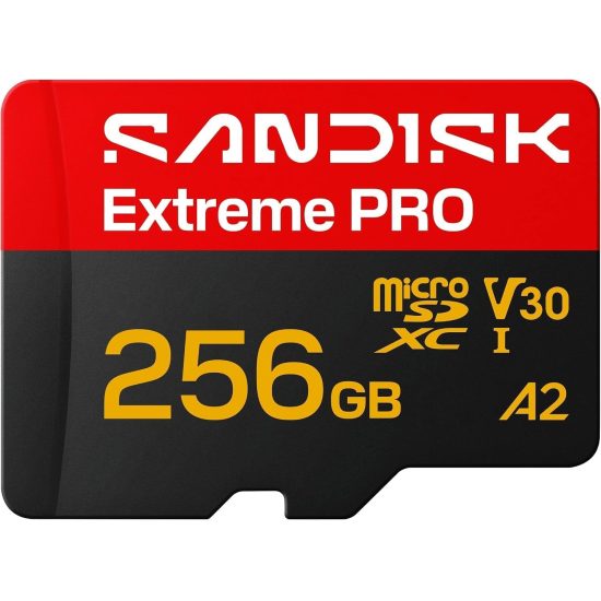 SANDISK Extreme PRO microSDXC 256GB, UHS-I + SD ...