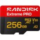 SANDISK Extreme PRO microSDXC 256GB, UHS-I + SD ...