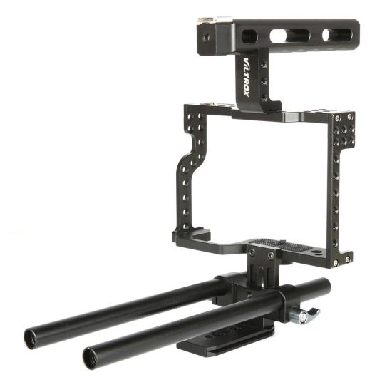 VILTROX VX-11 Camera Cage Kit for Sony A7S/A7/A7R/A7RII/A7SII, Panasonic GH5/GH4, Canon R5/R6/R5C and smaller sized cameras.