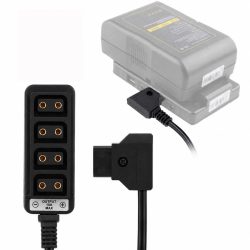 D-Tap Male to 4 Port D Tap Female Splitter Power Cable D Tap Power Adapter-20cm