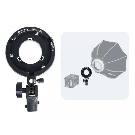 NiceFoto Mini-36B Mini to Bowens Mount Adapter