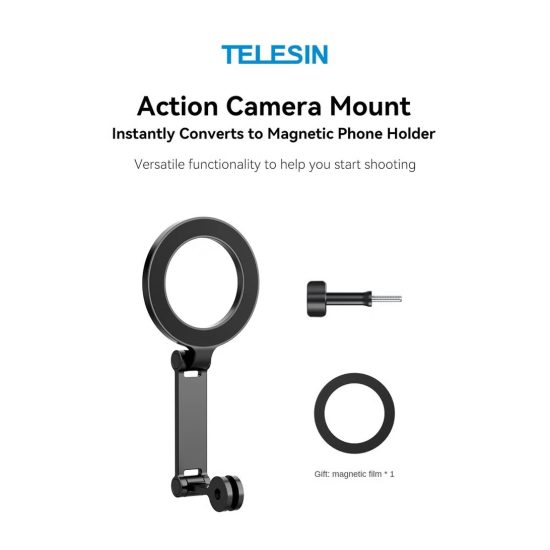 TELESIN Magnetic Plate for 3-Claw Mount for Smartphones