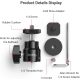 SmallRig Camera Hot Shoe Mount with 1/4"-20 Screw Ball Head