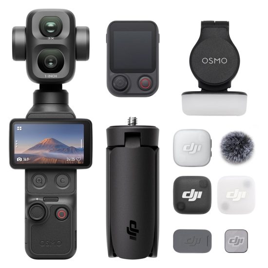 DJI Osmo Pocket 4P Vlog Combo Handheld 3-Axis Gimbal ...
