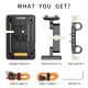 ZGCINE V-Mount Battery Plate with 15mm LWS Mount and Adjustable Arm (Kit 3)