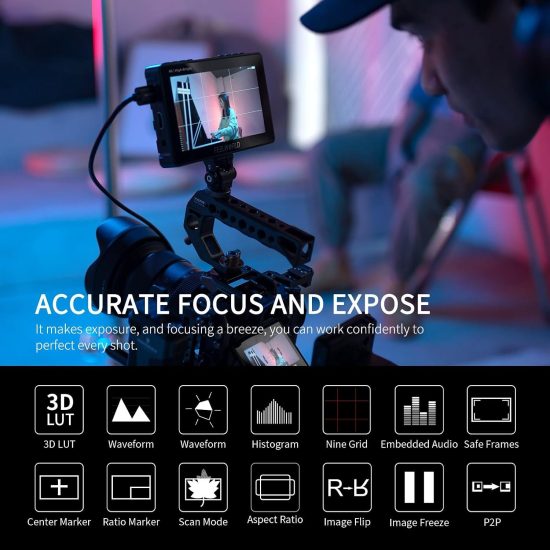 FEELWORLD F5 Pro X 5.5" High-Brightness HDMI Touchscreen Monitor