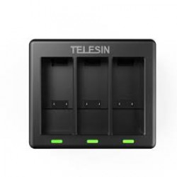 TELESIN Triple Battery Charger for GoPro Hero 12/11/10/9