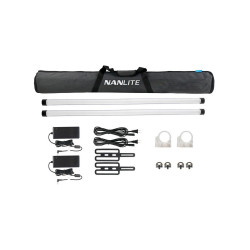 Nanlite PavoTube II 30X 4' RGBWW LED Pixel Tube with Internal Battery 2-Light Kit
