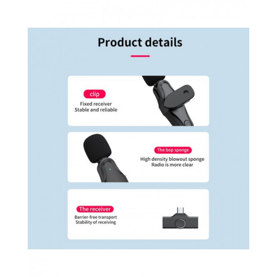 K21 Wireless Microphone For Type C K21 Wireless Microphone For Type C