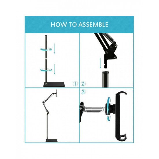 Lazy Floor Mobile Phone Bracket Telescopic Cantilever Live Multi-function Adjustable Tablet Phone Bracket Lazy Floor Mobile Phone Bracket Telescopic Cantilever Live Multi-function Adjustable Tablet Phone Bracket