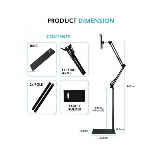 Lazy Floor Mobile Phone Bracket Telescopic Cantilever Live Multi-function Adjustable Tablet Phone Bracket Lazy Floor Mobile Phone Bracket Telescopic Cantilever Live Multi-function Adjustable Tablet Phone Bracket