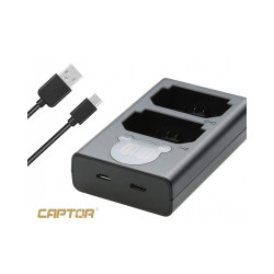 Captor Dual Battery Charger for Sony NP-FZ100