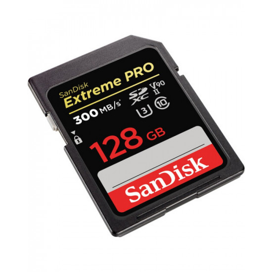 SanDisk 128GB Extreme PRO UHS-II SDXC 300 MB/s Memory Card SanDisk 128GB Extreme PRO UHS-II SDXC 300 MB/s Memory Card