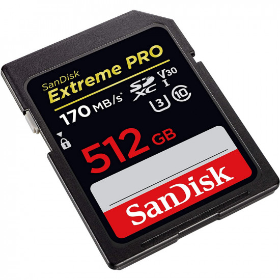 Sandisk Extreme Pro SDXC V30 U3 170Mbps 512GB Memory Card Sandisk Extreme Pro SDXC V30 U3 170Mbps 512GB Memory Card