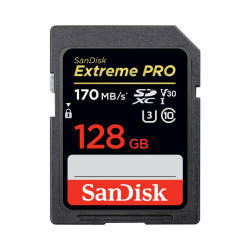 SanDisk 128GB Extreme PRO UHS-I SDXC Memory Card 170 MB/s SanDisk 128GB Extreme PRO UHS-I SDXC Memory Card 170 MB/s