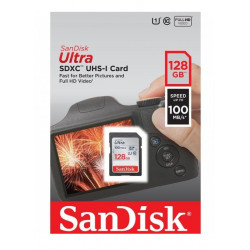 SanDisk 128GB Ultra SDXC UHS-I Memory Card - 100MB/s SanDisk 128GB Ultra SDXC UHS-I Memory Card - 100MB/s