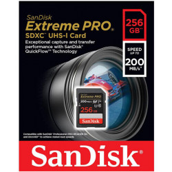 SanDisk Extreme PRO 256GB SDXC UHS-I 200MB/S Class 10 SanDisk Extreme PRO 256GB SDXC UHS-I 200MB/S Class 10