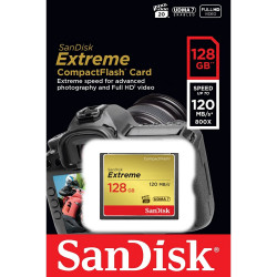 SanDisk Extreme 128GB Compact Flash Memory Card SanDisk Extreme 128GB Compact Flash Memory Card