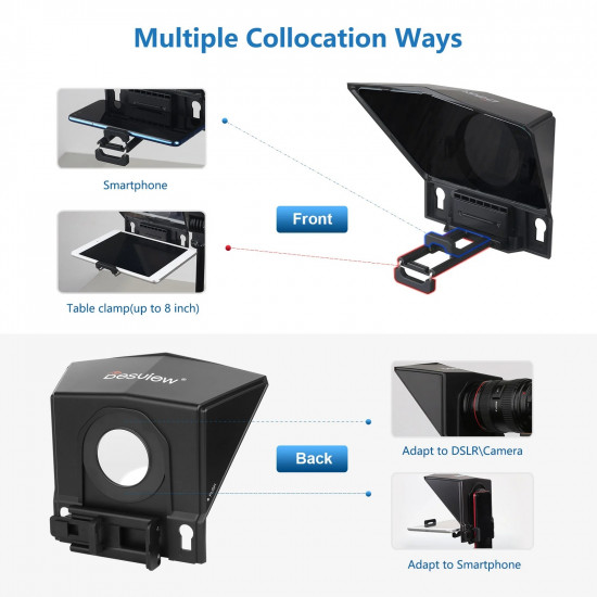 Desview T2 Teleprompter for Smartphones/Tablets/DSLR Desview T2 Teleprompter for Smartphones/Tablets/DSLR