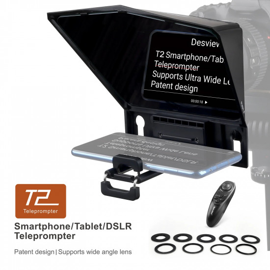 Desview T2 Teleprompter for Smartphones/Tablets/DSLR Desview T2 Teleprompter for Smartphones/Tablets/DSLR