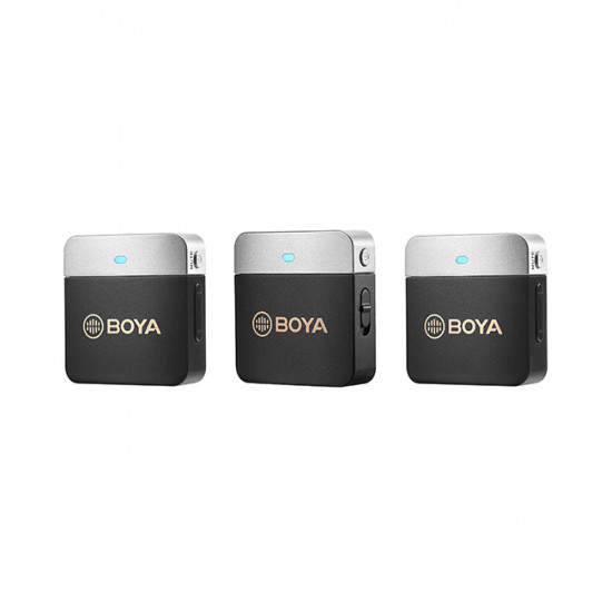 BOYA BY-M1V2 2.4GHz Dual-Channel Wireless Microphone System BOYA BY-M1V2 2.4GHz Dual-Channel Wireless Microphone System