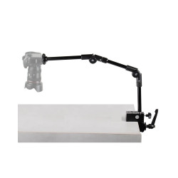 BFOLLOW Magic Articulated Arm 25" 32" Clamp Mount for DSLR Camera Camcorder Overhead Video Studio Webcam Tablet Phone Bracket