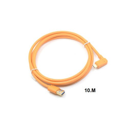 USB 3.0 to USB-C (High-Visibility Orange) for tethering a USB 3.0 camera to a computer with the smaller USB-C port 10M