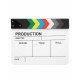 Director Film Clapboard Action Scene Clapper Board White