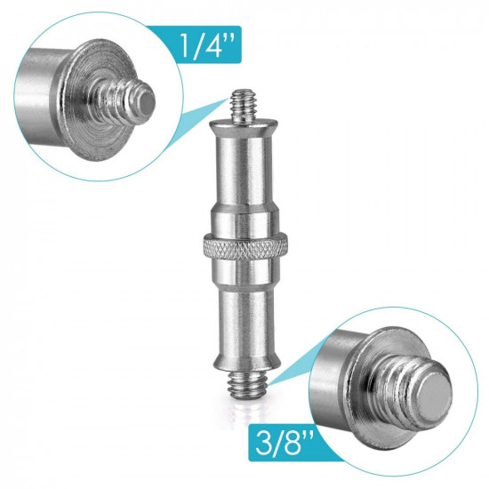 1/4"Male to 3/8"Male Light Stand Spigot Adapter