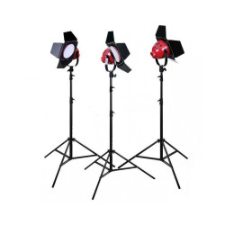 Red Head Studio Video Lighting kit with Stand (3KIT) White LED Light