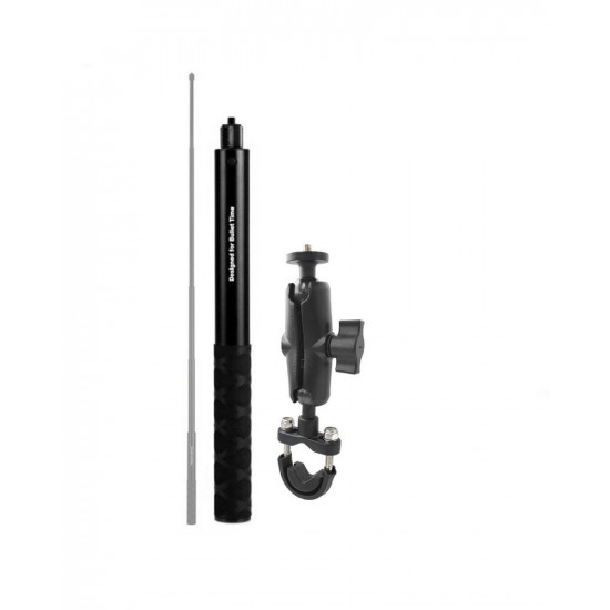 SM01-U Motorcycle Bike Camera Holder Handlebar Bracket Stand For Insta360 One R X & GoPro DJI YI Invisible Selfie Stick Accessory SM01-U Motorcycle Bike Camera Holder Handlebar Bracket Stand For Insta360 One R X & GoPro DJI YI Invisible Selfie Stick Accessory