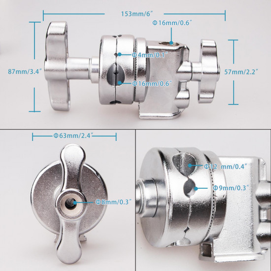 C Stand Boom Arm Clamp Grip Head Light Stand Dual Heavy Duty Reflector Universal C Stand Boom Arm Clamp Grip Head Light Stand Dual Heavy Duty Reflector Universal